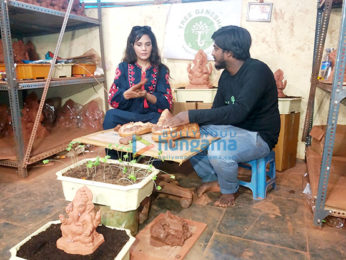 Richa Chadda promotes environment-friendly Lord Ganesha idols