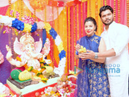 Sambhavna Seth and her husband Avinash Dwivedi celebrate Ganesh Chaturthi