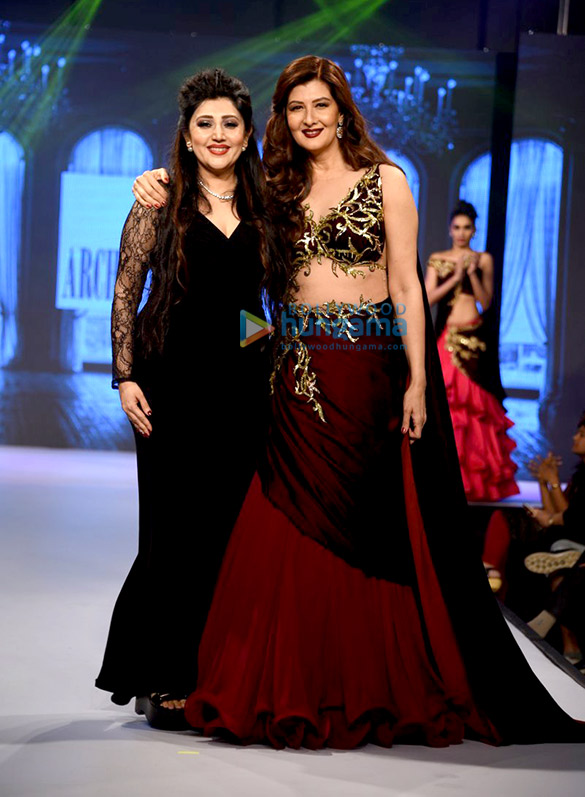 Sangeeta Bijlani and Zareen Khan walk the ramp for Archana Kochhar’s fashion showcase