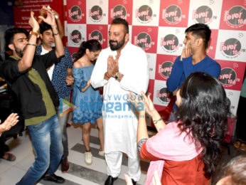 Sanjay Dutt and Aditi Rao Hydari at Fever 104 FM for Bhoomi promotions