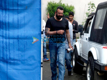 Sanjay Dutt snapped promoting his film Bhoomi