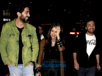 Shraddha Kapoor, Siddhanth Kapoor and Ankur Bhatia snapped at the airport