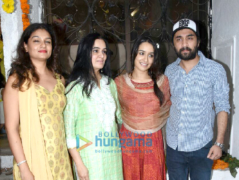 Shraddha Kapoor and family snapped during Ganesh Chaturthi celebrations