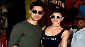Sidharth Malhotra and Jacqueline Fernandez snapped at A Gentleman promotions