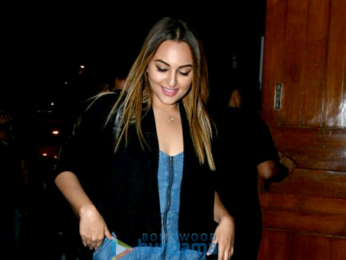 Sonakshi Sinha snapped post dinner with friends in Bandra