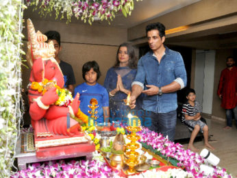 Sonu Sood conducts a Ganpati puja at his residence