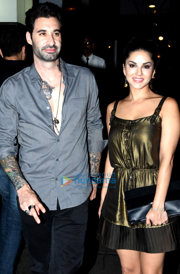 Sunny Leone and Daniel Weber snapped post dinner at Hakkasan