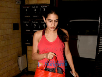 Sushant Singh Rajput and Sara Ali Khan snapped at Abhishek Kapoor office in Bandra