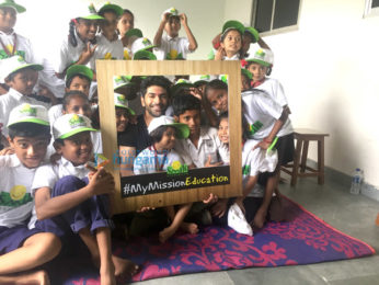 Taaha Shah snapped visiting the NGO Smile Foundation