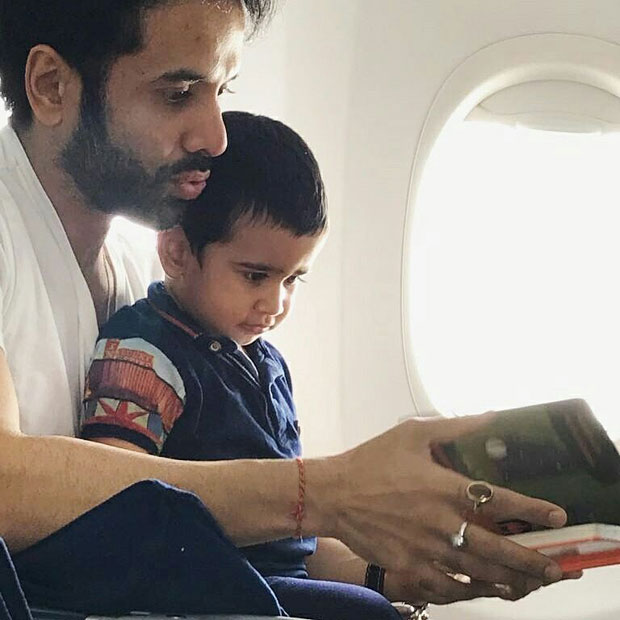 Tusshar Kapoor shares cute pictures of his son Laksshya