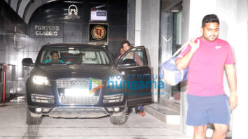 Varun Dhawan and Kartik Aaryan snapped at gym today