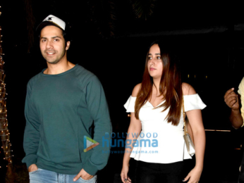 Varun Dhawan and Natasha Dalal snapped post dinner at Yautcha