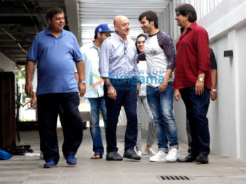 Varun Dhawan and family snapped post David Dhawan’s birthday lunch at Hakkasan