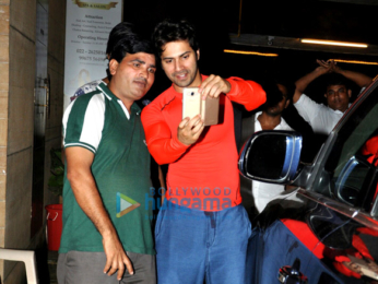 Varun Dhawan snapped post his gym session