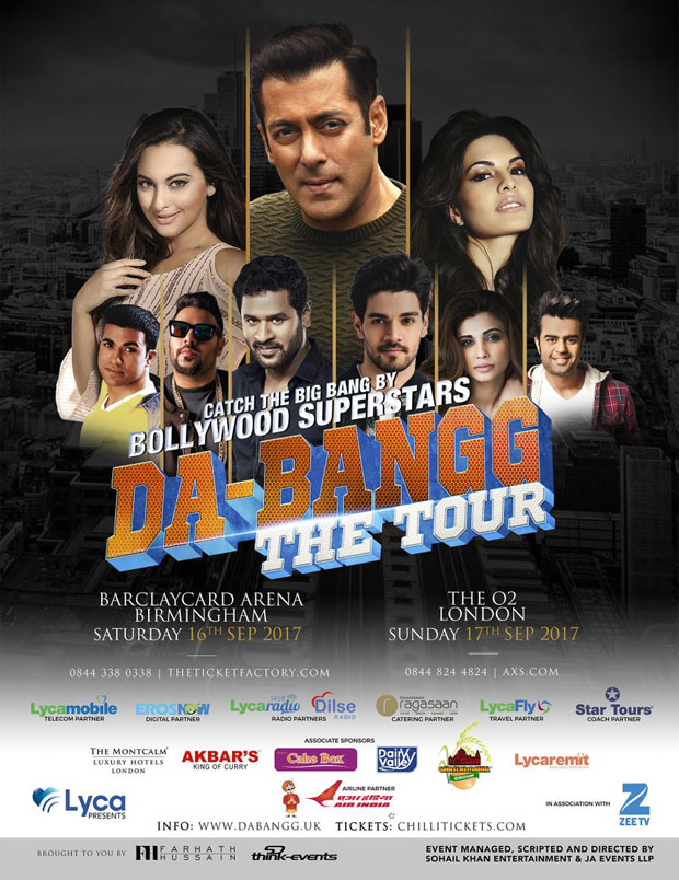 Wow Salman Khan Reveals The Promotional Poster Of Uk Leg Of Da Bangg The Tour Bollywood News