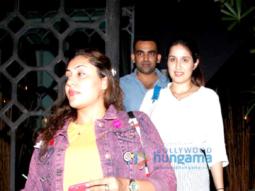 Zaheer Khan and Sagarika Ghatge snapped post dinner at The Korner House
