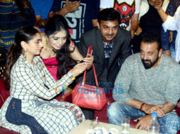 Sanjay Dutt & Aditi Rao Hydari snapped at PlayBoy cafe in CP Delhi