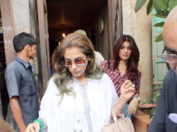 Twinkle Khanna and family snapped at Pali Bhavan