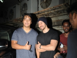 Tiger Shroff and Rinzing Denzongpa snapped post a movie screening at PVR