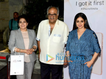 Sridevi and Boney Kapoor snapped at the iAzure store in Mumbai