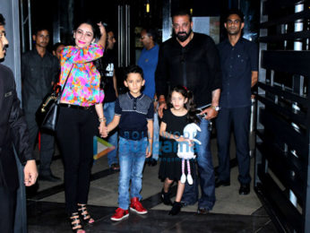 Sanjay Dutt and Manyata Dutt snapped with their kids