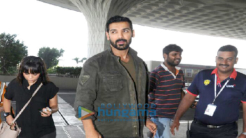 John Abraham and Boman Irani snapped at the airport