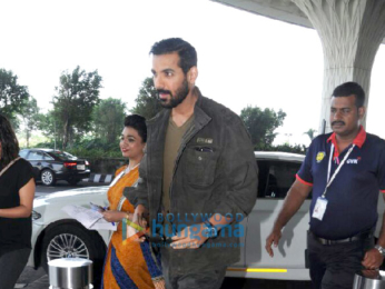 John Abraham and Boman Irani snapped at the airport