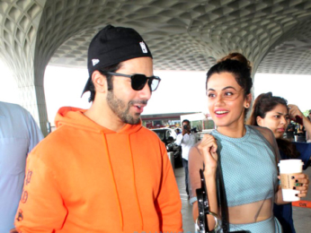 Shraddha Kapoor, Varun Dhawan and Taapsee Pannu snapped at the airport