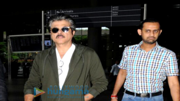 Anil Kapoor is seen sporting 'Fanney Khan' look whilst returning from Dubai