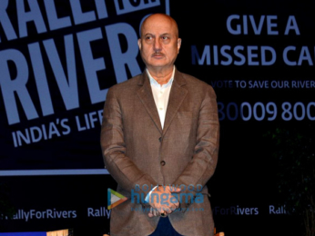 Varun Dhawan and Anupam Kher snapped at 'Rally For Rivers' event in Mumbai