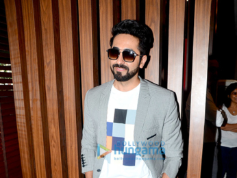 Ayushmann Khurana hosts a lunch session with media photographers