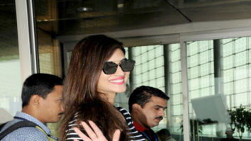 Kriti Sanon, Ameesha Patel and Manish Paul snapped at the airport