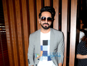 Ayushmann Khurana hosts a lunch session with media photographers