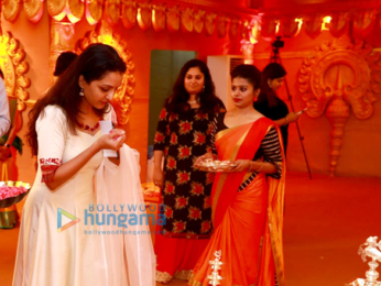 Katrina Kaif & Mammootty at the Navratri celebrations organized by Kalyan Jewellers