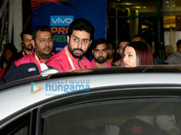 Abhishek Bachchan, Aishwarya Rai Bachchan and Sachin Tendulkar grace a Pro Kabaddi League match