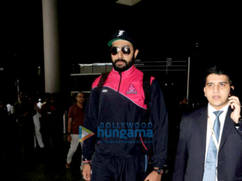 Abhishek Bachchan arrives at the Mumbai airport