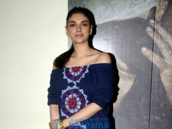 Aditi Rao Hydari and Sharad Kelkar snapped promoting Bhoomi