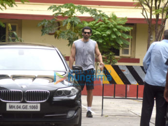Aditya Roy Kapur and Nidhhi Agerwal snapped post gym