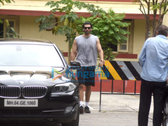 Aditya Roy Kapur and Nidhhi Agerwal snapped post gym