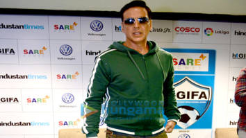 Akshay Kumar graces the grand opening ceremony of Indian Football Tournament in New Delhi