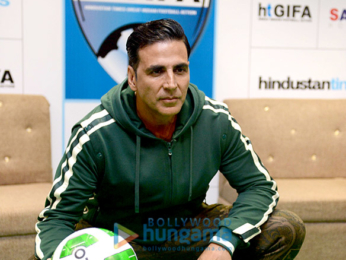 Akshay Kumar graces the grand opening ceremony of Indian Football Tournament in New Delhi