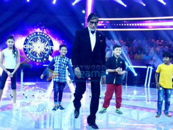 Amitabh Bachchan shoots Kaun Banega Crorepati episode with Super Dancer contestants