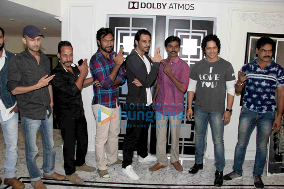 arjun rampal hosts a screening for close friends of his upcoming movie daddy 10