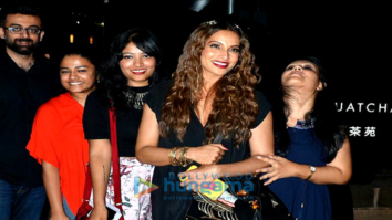 Bipasha Basu snapped with close friends post dinner at Yauatcha