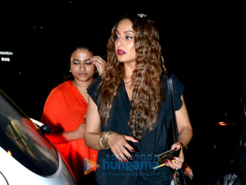 Bipasha Basu snapped with close friends post dinner at Yauatcha