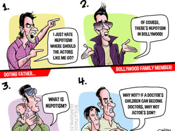 Bollywood Toons: Many stages of nepotism in Bollywood!