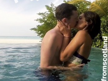 HOT! Bruna Abdullah spotted kissing her husband passionately in Mauritius
