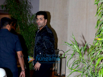 Karan Johar and Sidharth Malhotra snapped post dinner at Manish Malhotra's house