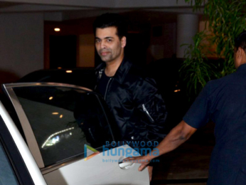 Karan Johar and Sidharth Malhotra snapped post dinner at Manish Malhotra's house