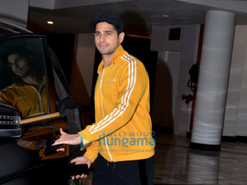 Karan Johar and Sidharth Malhotra snapped post dinner at Manish Malhotra's house